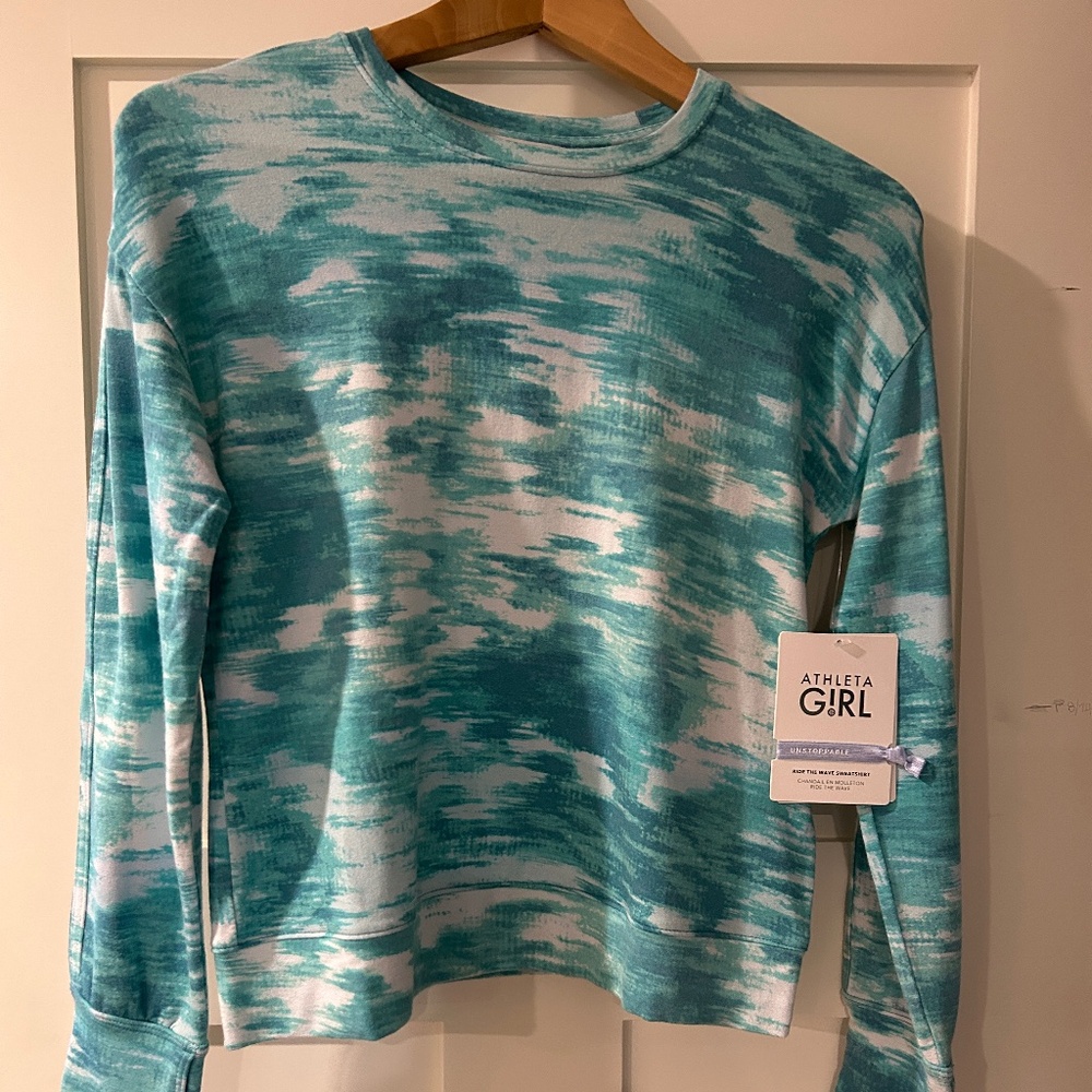 Athleta Ride the Wave Sweatshirt Girls M (8-10) NWT!
